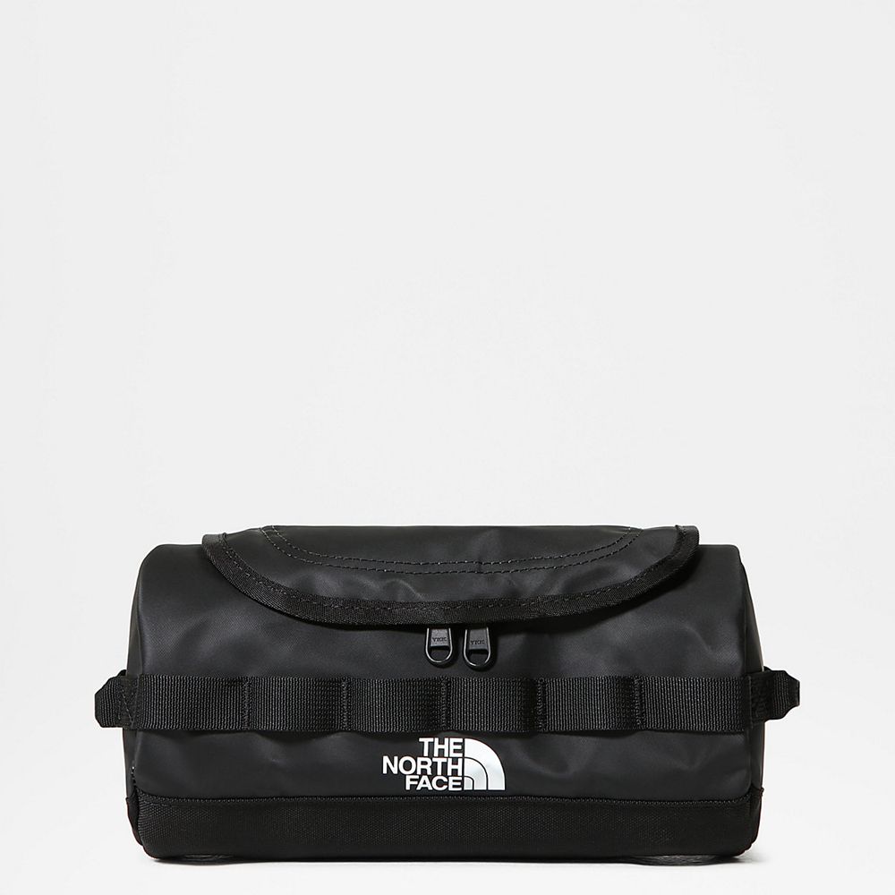 The North Face Washbag Mens Australia - The North Face Base Camp Travel Small Black / White (BFM-507